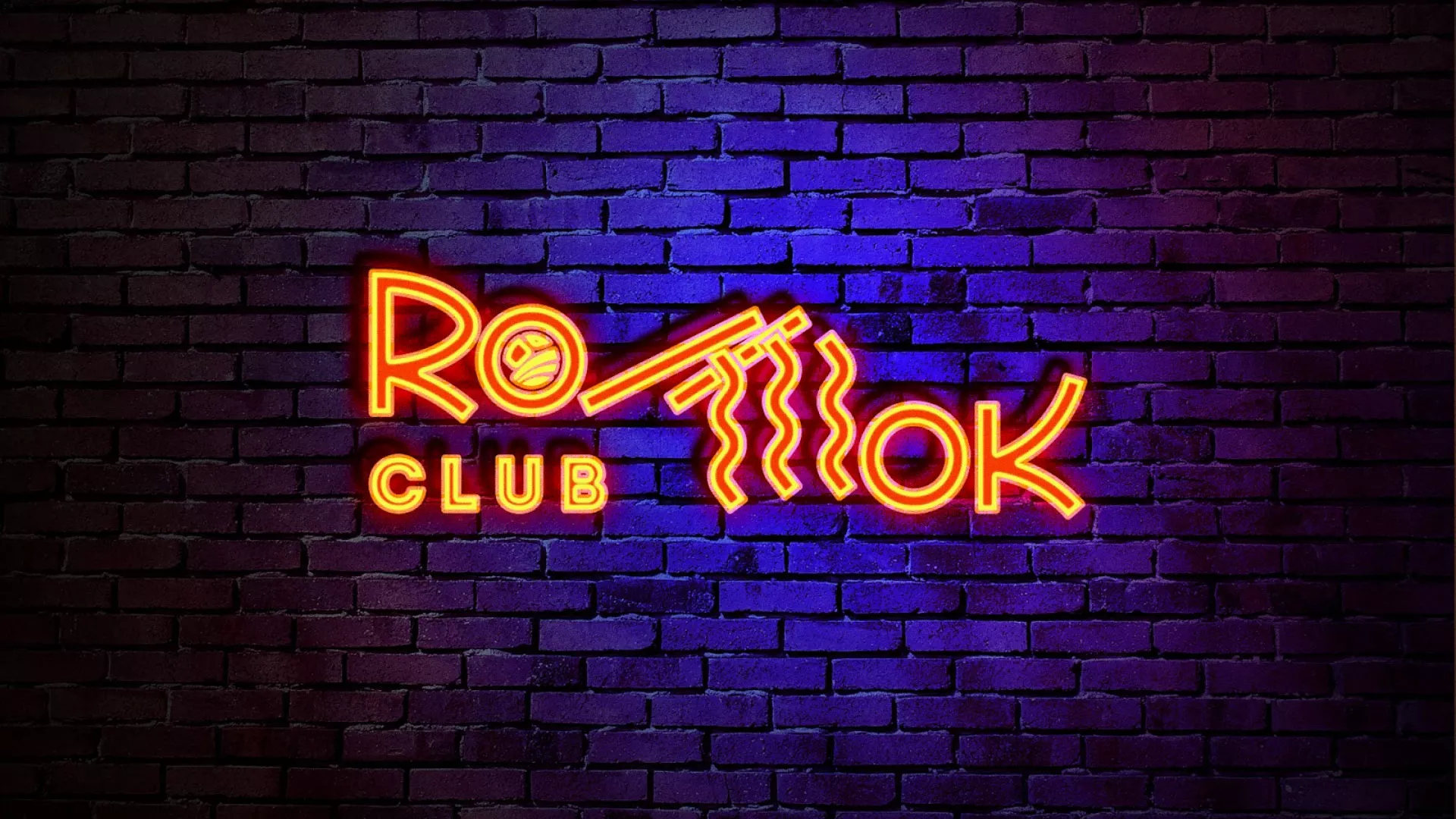Разработка интерьерной вывески суши-бара «Roll Wok Club» в Владикавказе